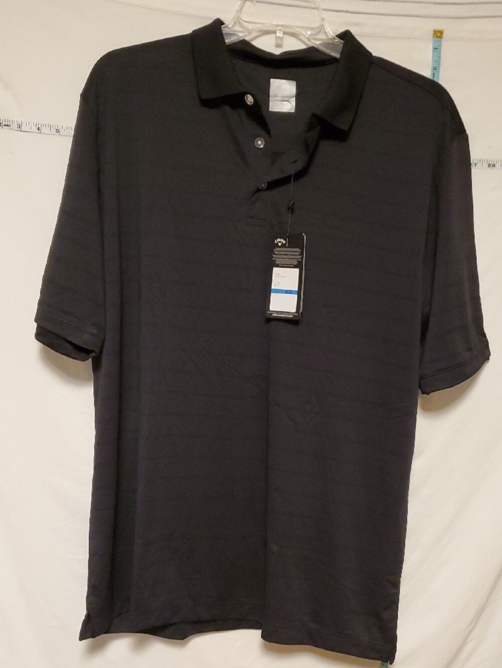 Callaway Black Men's Performance Golf Polo Cooling Optidry XL Golf Pickleball